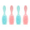 4pcs Long Handle Shampoo Brush Ergonomic Scalp Massaging Pink Blue 3