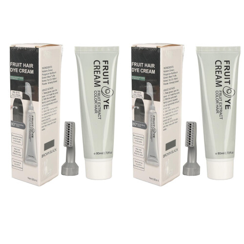 2x Haarfarbcreme mild 80ml mit Kamm