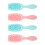 4pcs Long Handle Shampoo Brush Ergonomic Scalp Massaging Pink Blue 4