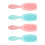 4pcs Long Handle Shampoo Brush Ergonomic Scalp Massaging Pink Blue 5