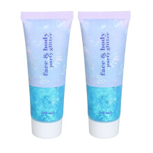 (09 Blue) 2x Körperglitzer-Gel 50ml 09 Blau
