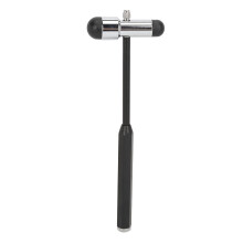 (Black) Neurological Reflex Hammer Aluminum Alloy Testing Comfortable Grip Red