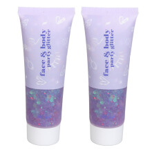 (Brilliant Purple) 2x Holographisches Glitter-Gel Lila 50ml