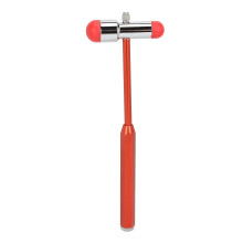 (Red) Neurological Reflex Hammer Aluminum Alloy Testing Comfortable Grip Red