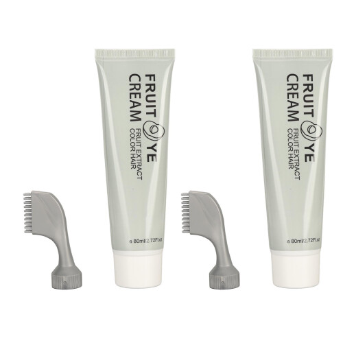 2x Haarfarbcreme mild 80ml mit Kamm 1