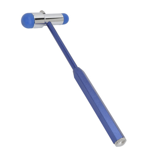 (Blue) Reflex Hammer Aluminum Alloy Tromner Humanized Handle Blue 1