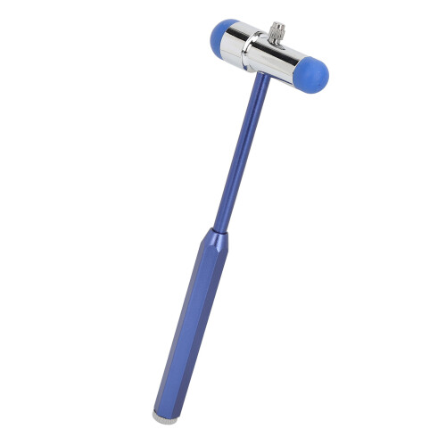 (Blue) Reflex Hammer Aluminum Alloy Tromner Humanized Handle Blue 2