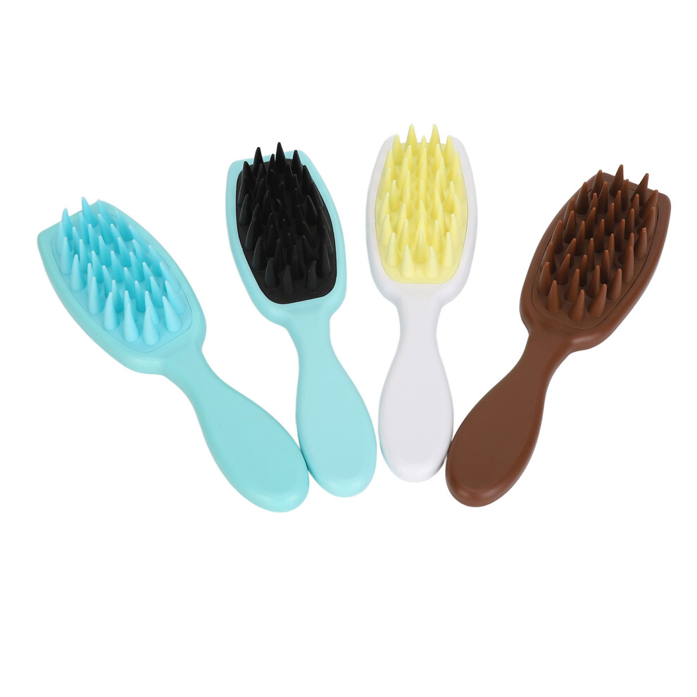 4pcs Silicone Hair Brush Comb Promote Circulation Detangling
