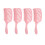 4pcs Vented V-Shape Hair Brush Speed Dry 3