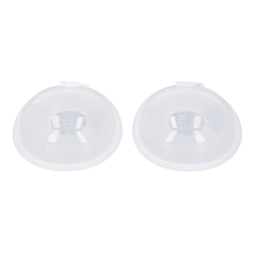 2Pcs Breastmilk Collector Shell Silicone Portable Prevent Leakage
