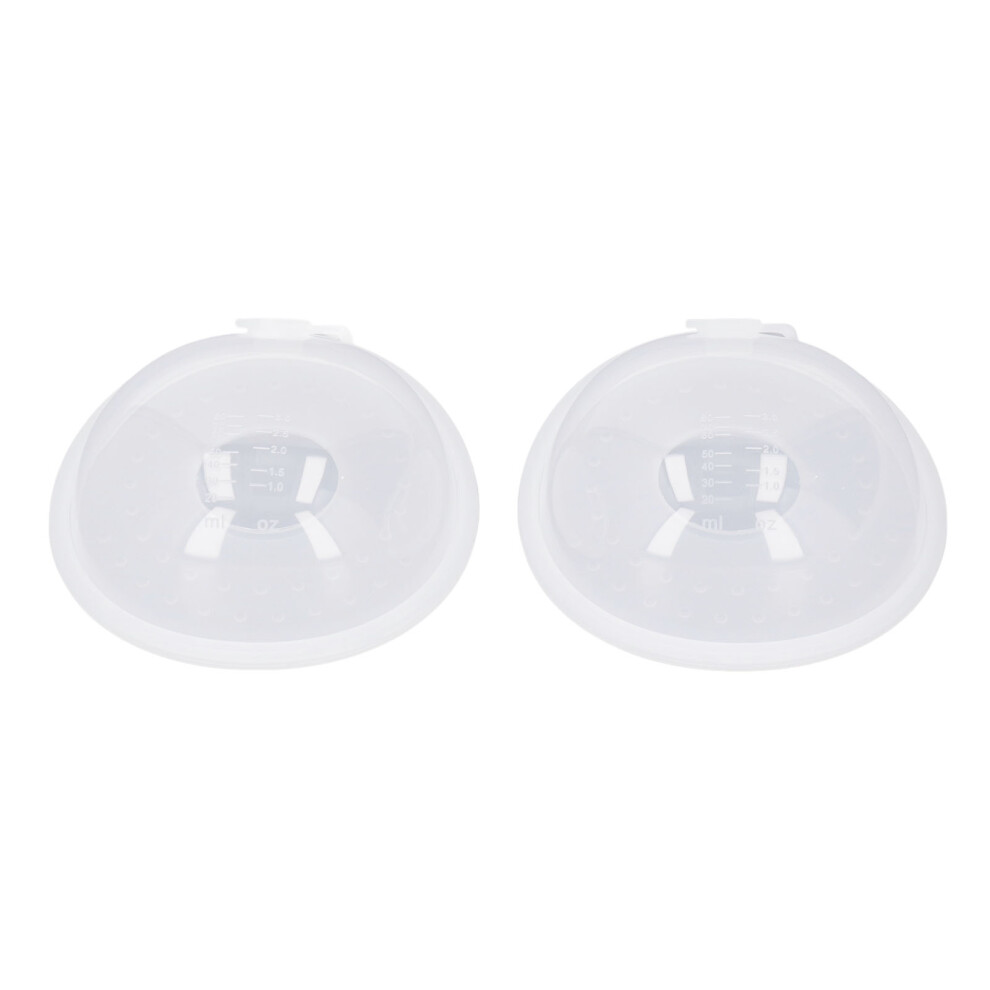 2Pcs Breastmilk Collector Shell Silicone Portable Prevent Leakage
