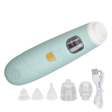 (Green) Elektronischer Nasenabsauger für Babys, 3 Saugstufen, Musik & Licht