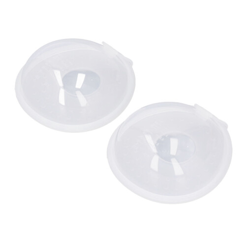 2Pcs Breastmilk Collector Shell Silicone Portable Prevent Leakage 1