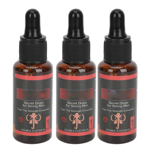 3x Männer-Massageöl Energie & Luststeigerung 30ml 1