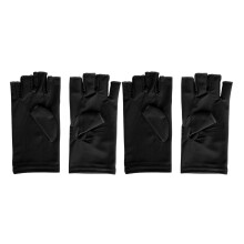 (Black) UV-Fingerhandschuhe atmungsaktiv für Maniküre und Nagelcurling-Schutz