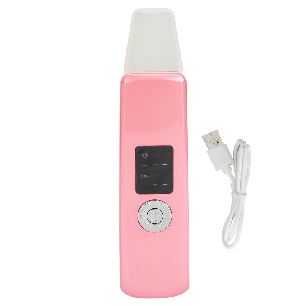 Skin Scrubber Spatula Microcurrent Ultrasound Vibration Facial Lifting