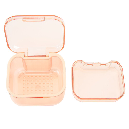 Denture Case Hygienic Storage Box with Strainer