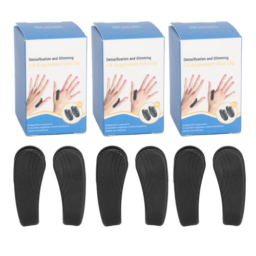6x Acupressure Clips Headache Migraine Relief