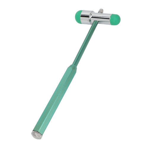 (Green) Reflex Hammer Aluminum Alloy Tromner Humanized Handle Blue 1