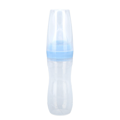 Drinking Aids Feeding Cup for Elderly Silicone Spoon Blue 2