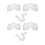 2 Apribocca in silicone resistenti al calore, bianchi 5
