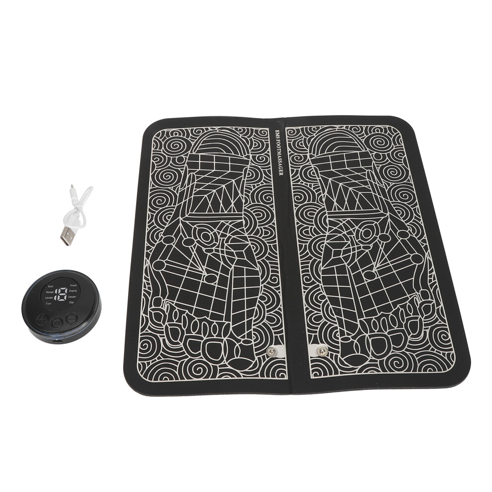 Foldable Foot Massage Mat 8 Modes 19 Levels USB