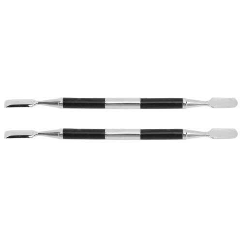 2x Edelstahl Nageldrücker Maniküre Pediküre 1
