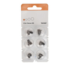 (XS) 6pcs Click Sleeve Vented Silicone Anti Static Washable Sound Amplifier