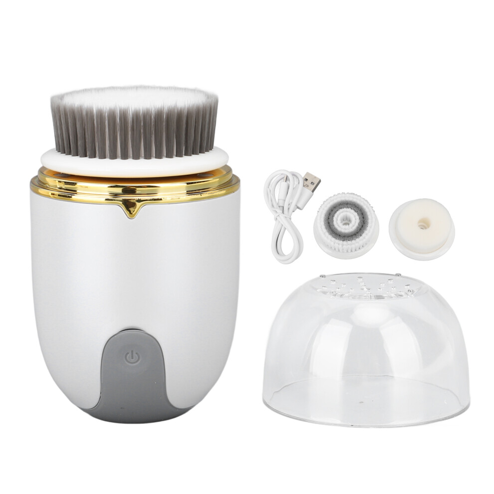 Electric Facial Cleansing Brush 2 Levels Pore Deep Cleansing 3 Heads