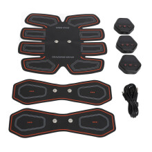 Bauchmuskeltrainer 10 Modi PU-Leder USB wiederaufladbar