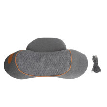 Heated Neck Stretcher Massager Pillow Ergonomic USB Vibration Heat