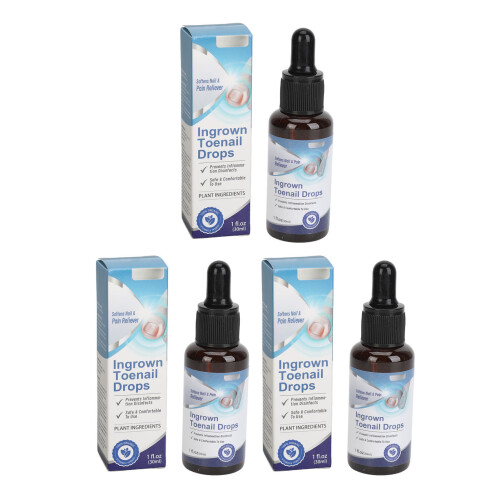 3 Stück eingewachsene Nagel Tropfen Bio 30ml