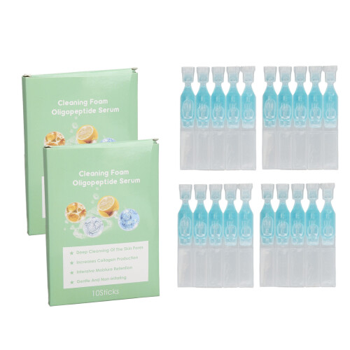 20 Stück Oligopeptid Gesichtsreiniger Schaum 1.5ml