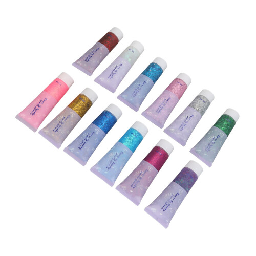 12-farbiger Körperglitter-Gel holografisches Make-up 1