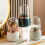 Dark Green Rotating Dust-Proof Luxury Makeup Brush Bucket 2