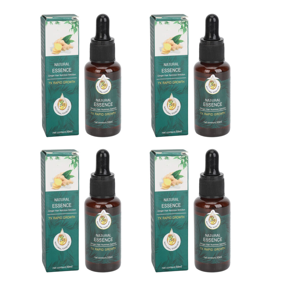 4pcs Ginger Hair Growth Oil 30ml Nourishing Moisturizing Repair