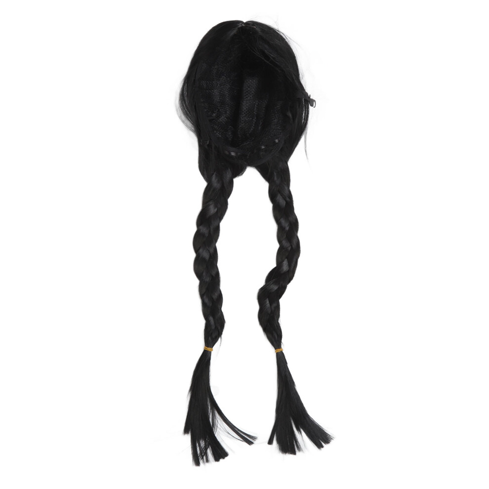 Black Double Braided Wig Long Cosplay Party