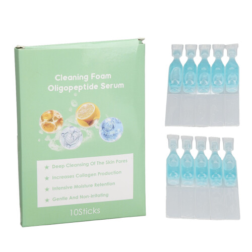 20 Stück Oligopeptid Gesichtsreiniger Schaum 1.5ml 1