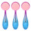 3x Handheld Gesichtsreinigungsbürste Doppelseitig 3