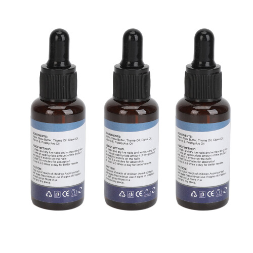 3 Stück eingewachsene Nagel Tropfen Bio 30ml 2