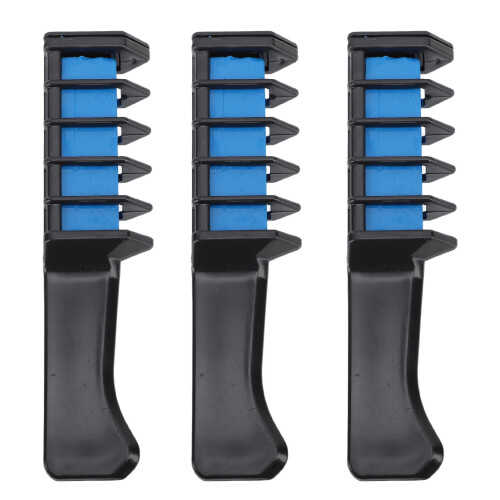 3pcs Temporary Hair Chalk Comb Gentle Washable Massage Comb 2