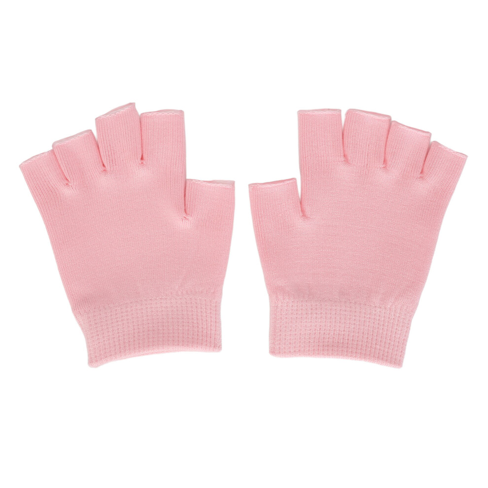 1 Pair Half Finger Gel Hand Gloves Moisturizing Cracked Skin Reusable 461605362762