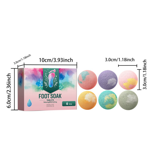 South Moon 6pcs Essential Oil Foot Bath Balls