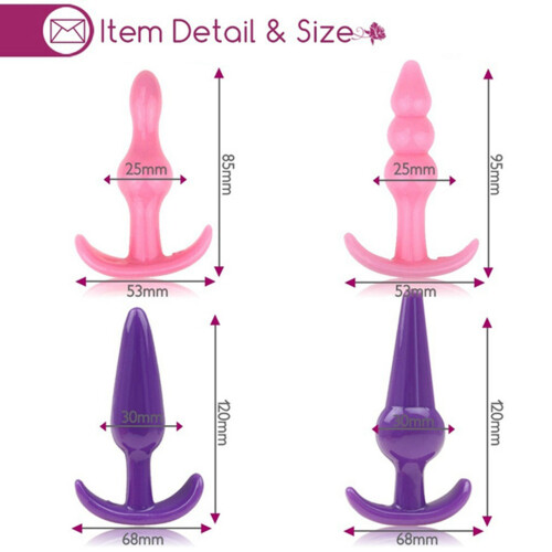 Silikon-Analstopfen Massage-Set für Erwachsene 2