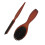 2x Heren Paddle Haarborstel Set Houten Handvat Kam 5
