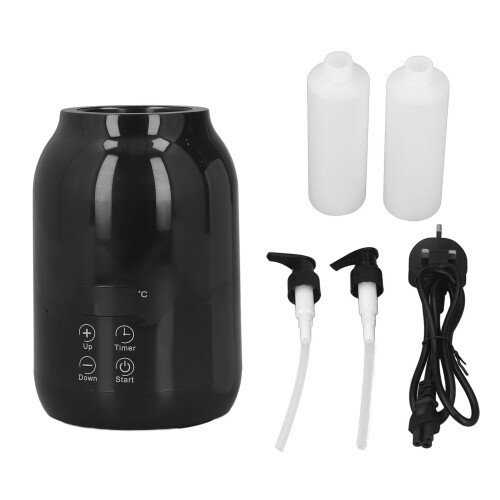 (Black) Massageöl-Wärmer mit Touch-Steuerung & LED