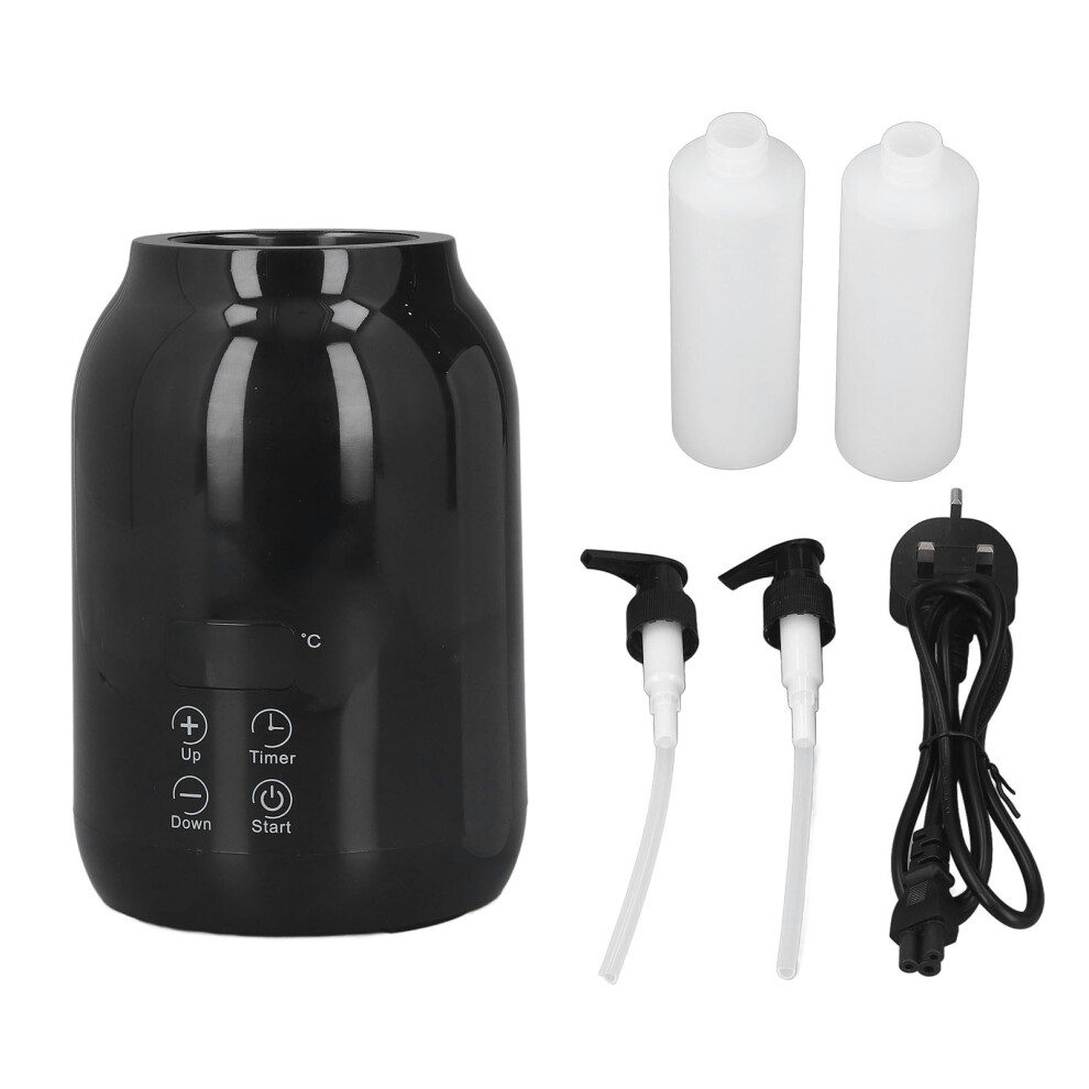 Black (Black) Massage Oil Heater Touch Control Thermostatic Led Warmer