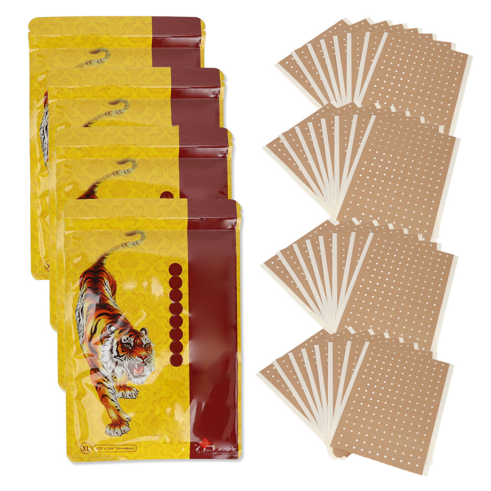 Red 32 Sheet Tiger Relieving Patch Herbal Extract For Neck Back