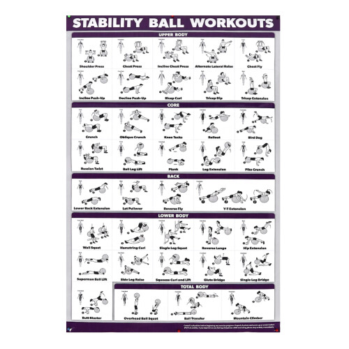 Yogaball-Poster: Ganzkörper-Training