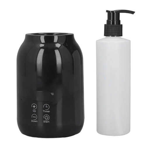 (Black) Massageöl-Wärmer mit Touch-Steuerung & LED 1